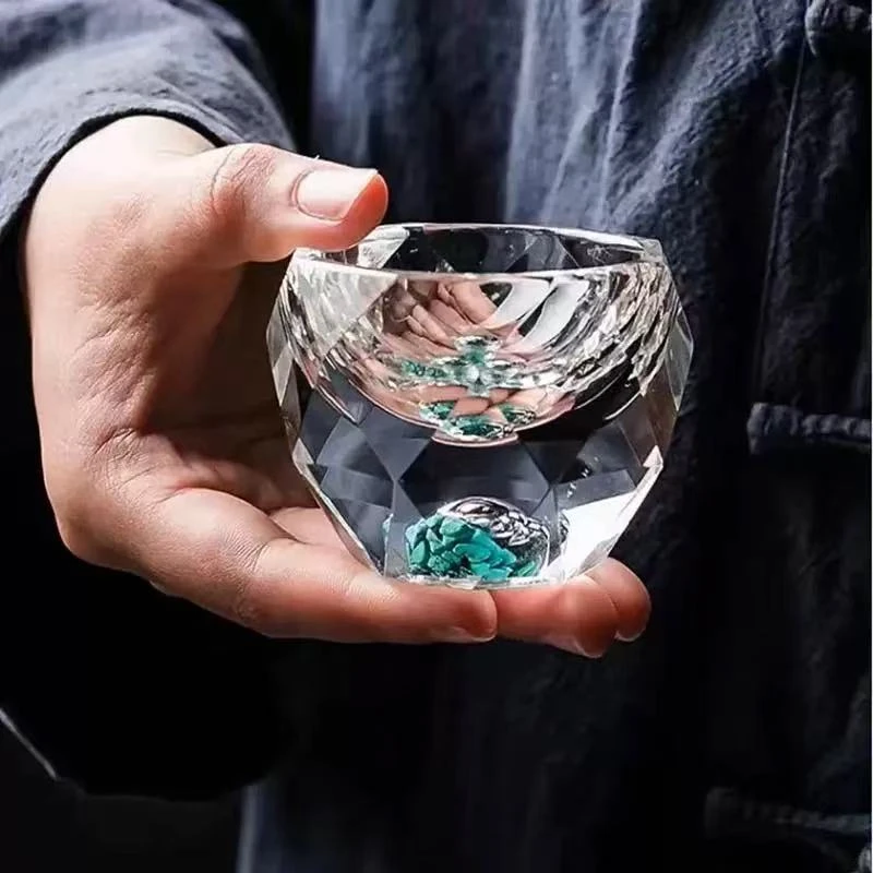 【现货】绿松石-磨切品杯A10748