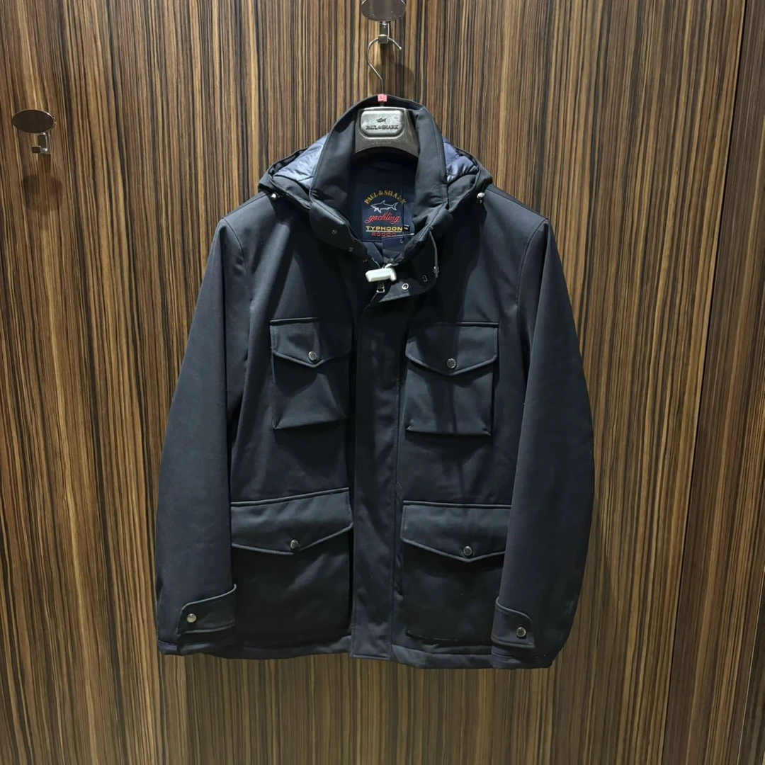 保鲨 不退换 男款藏青色台风系列户外防水外套  下单联系客服