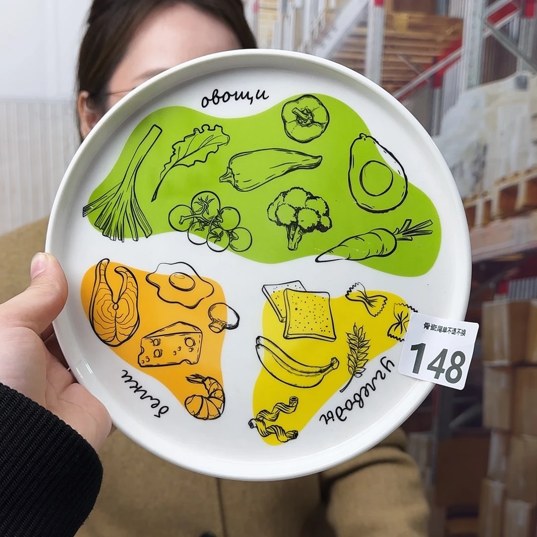 骨瓷20cm一个平盘瑕疵品不忒不还(39米包邮)