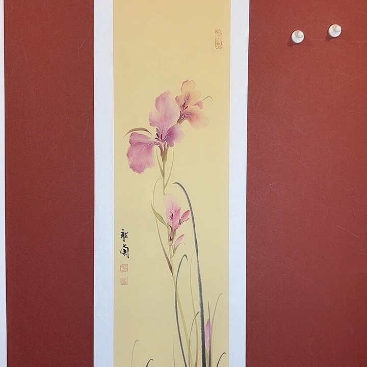 国画听兰老师花鸟