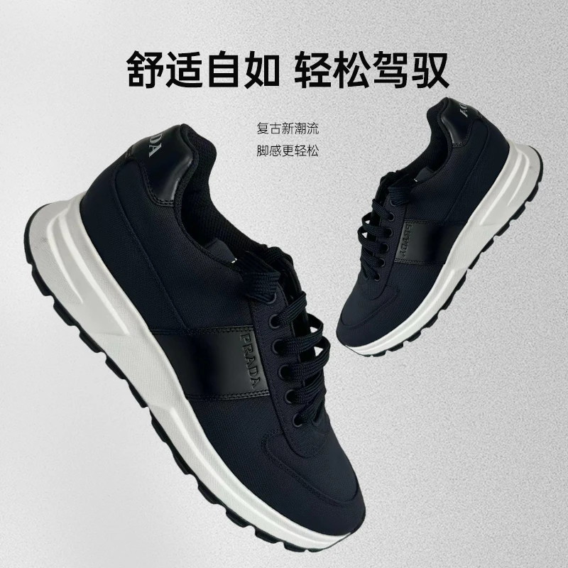 未使用 Prada/普拉达 藏青色男款潮流轻便时尚透气百搭登山鞋