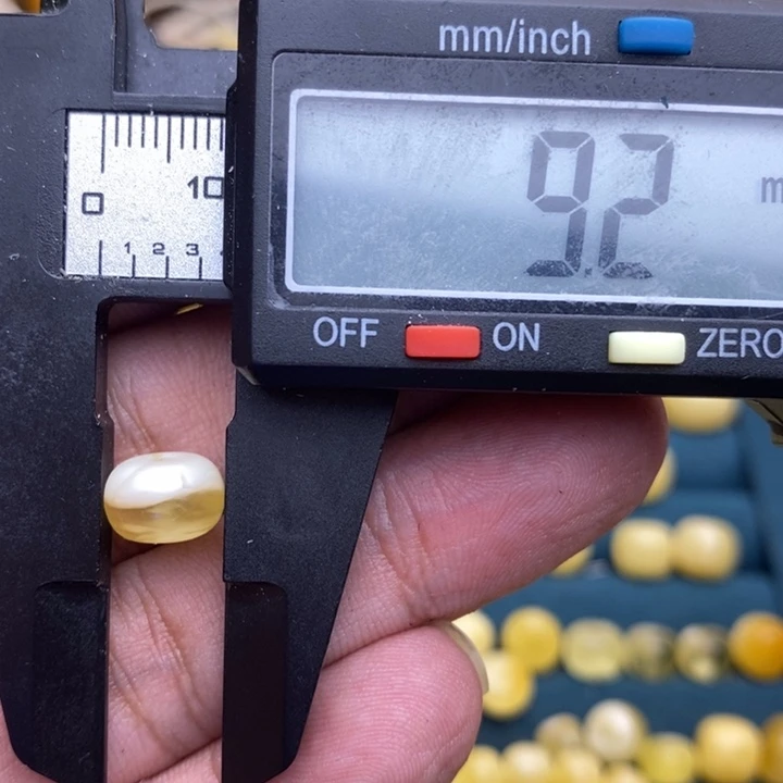 琥珀未镶嵌裸石53号9.2*6.1