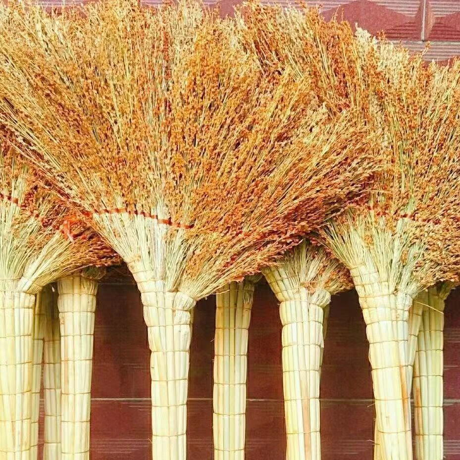 老式高粱扫把家用手工加厚扫帚工地扫地耐用学校清洁庭院笤帚工厂