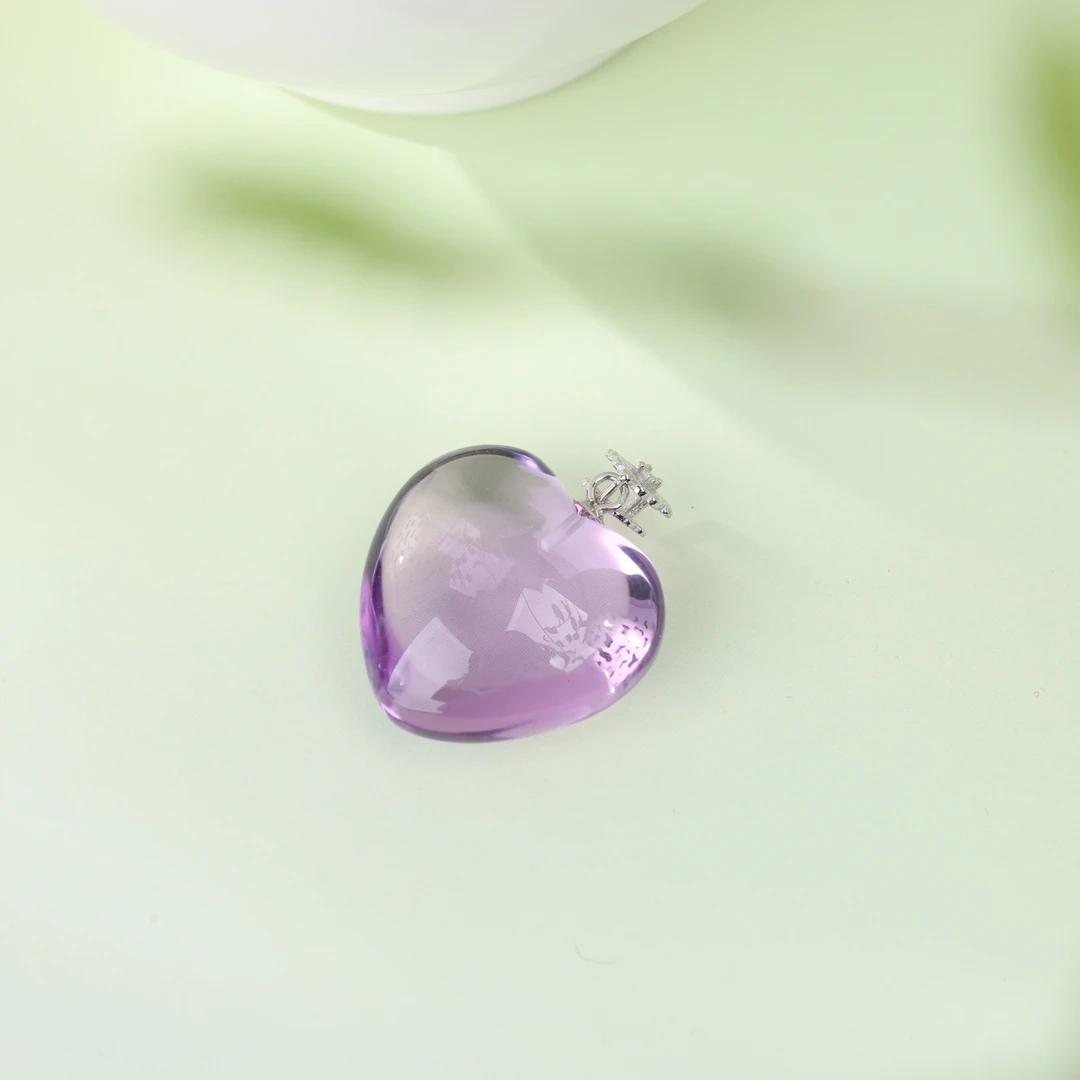 【央博玉】925银爱心紫水晶吊坠-YB93820594-多样性发一|BSJ5
