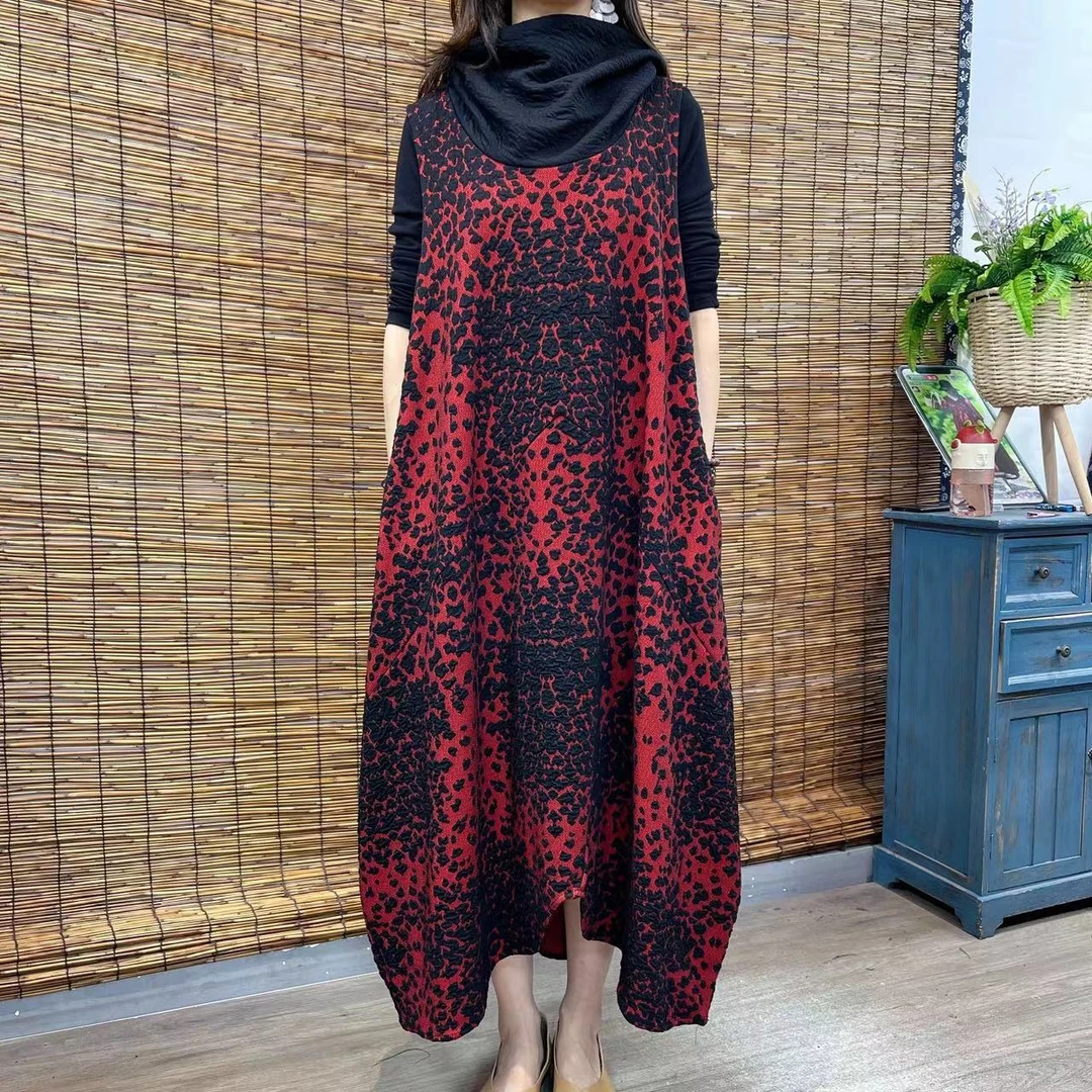 9782秋冬季新款洋气减龄优雅气质连衣裙