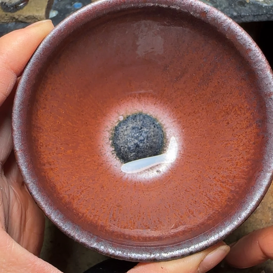 柴烧建盏茶盏茶杯899