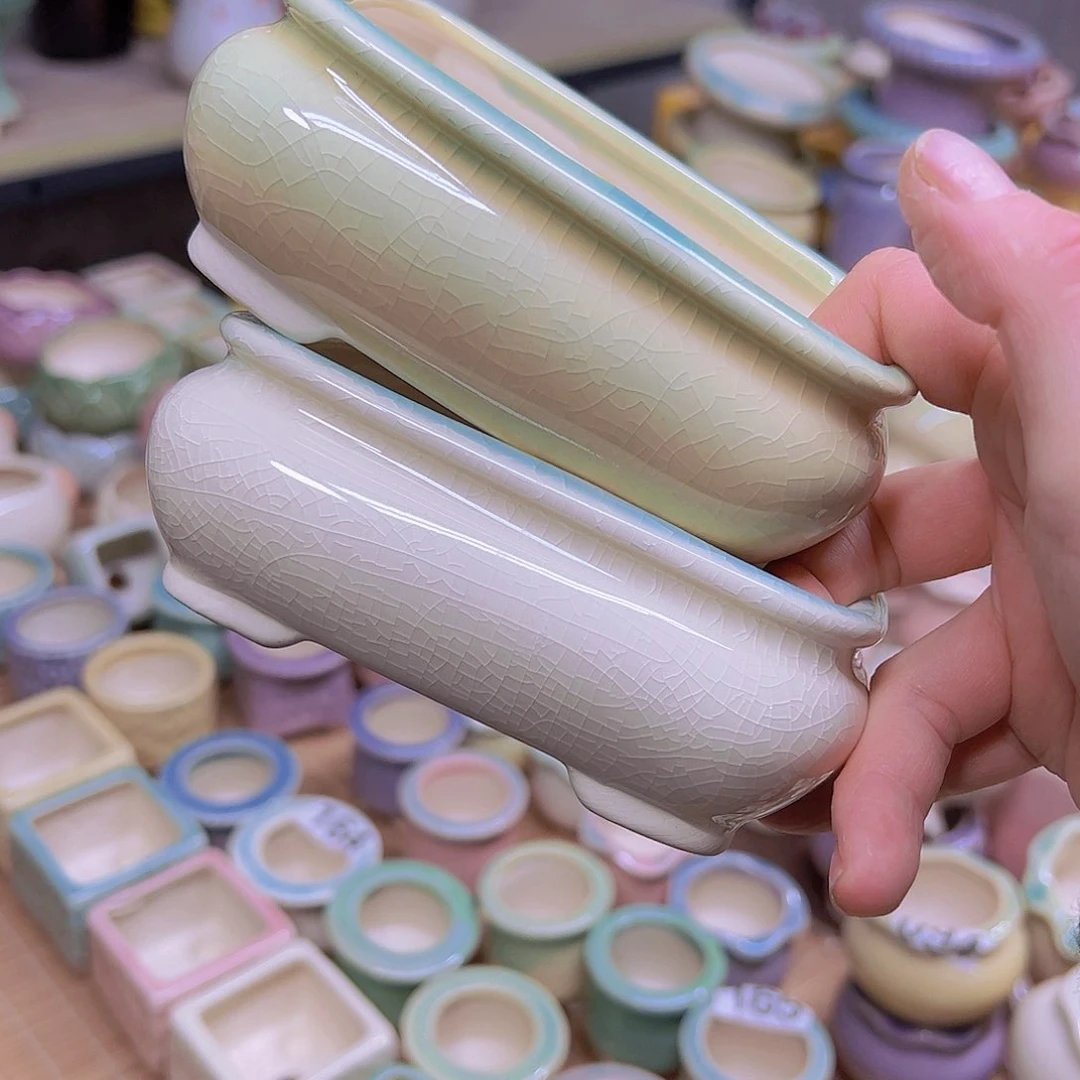 红陶陶瓷花盆当场满12包邮