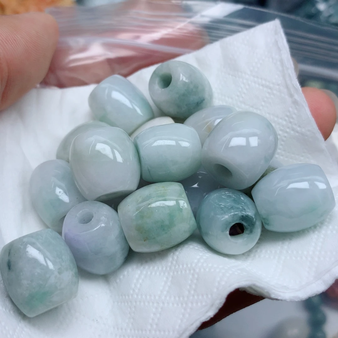 翡翠未镶嵌项链珠子珠