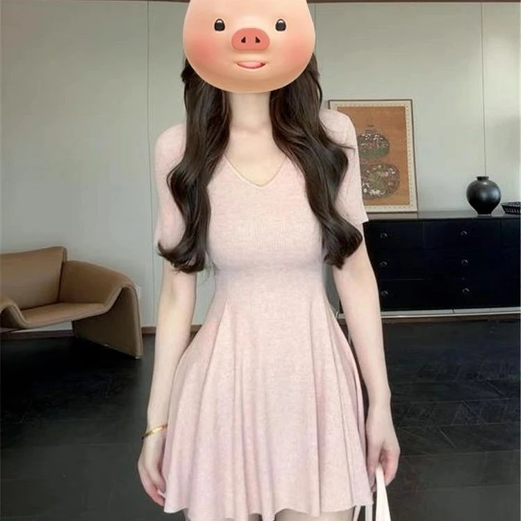 现货【现货】【现货】韩国东大门短袖恤连衣裙女年新款夏季小个子