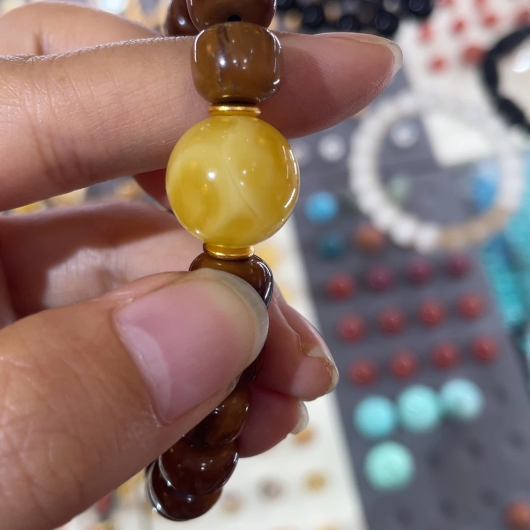 裸石琥珀未镶嵌卡14蜜蜡纯天然