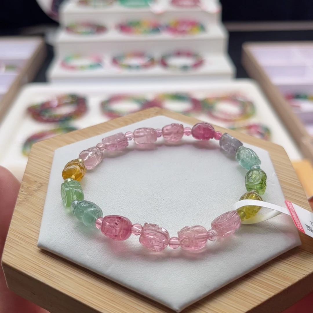 手链未镶嵌碧玺碧玺手串单圈