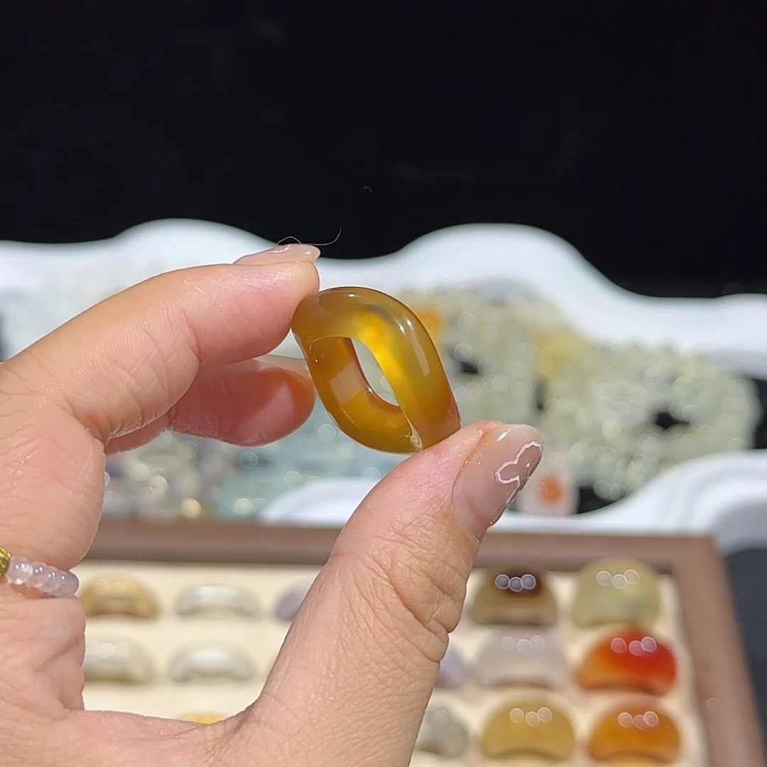 玛瑙/玉髓合金戒指