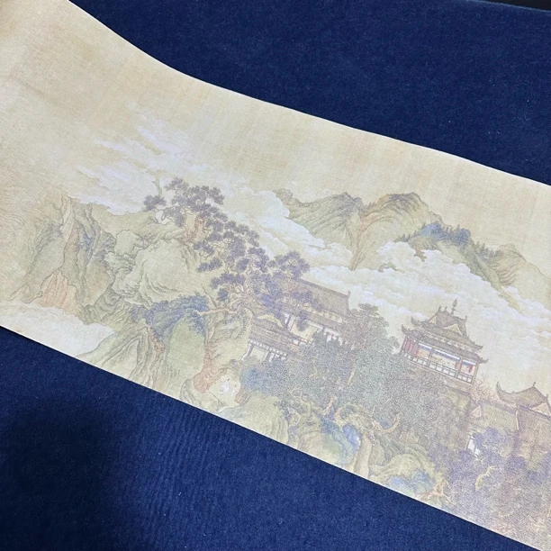 【升级纳米赵伯驹瑶岛仙真图长卷】大风堂纳米半生熟毛笔书法纸