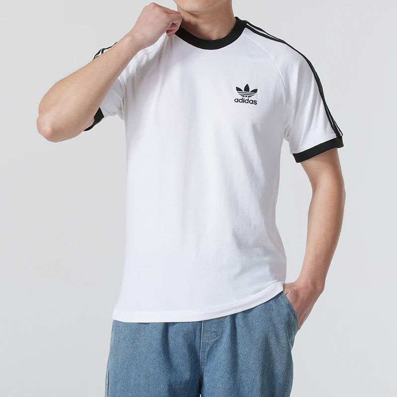adidas阿迪达斯三叶草短袖男士夏季新款透气运动服休闲服KB2459