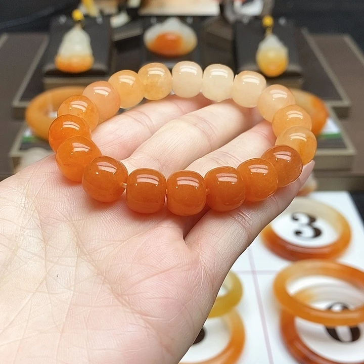 石英质玉（黄龙玉）未镶嵌手串