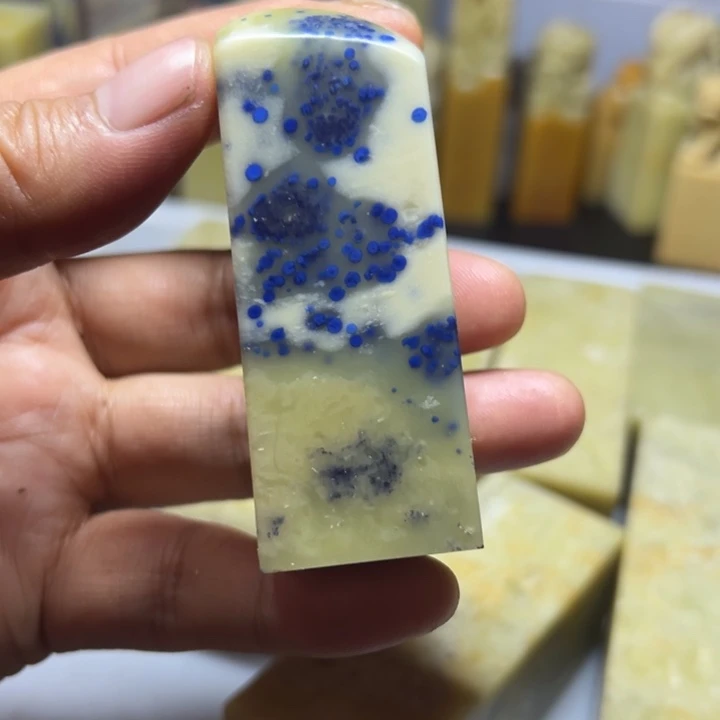 青田石青田封门蓝星