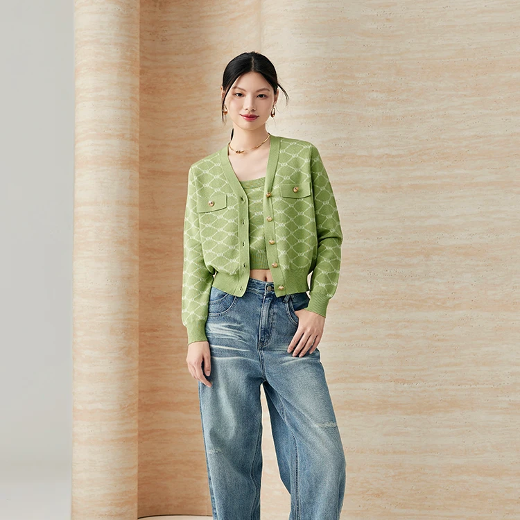 【达人专享】3S时尚新款毛织外套41052024