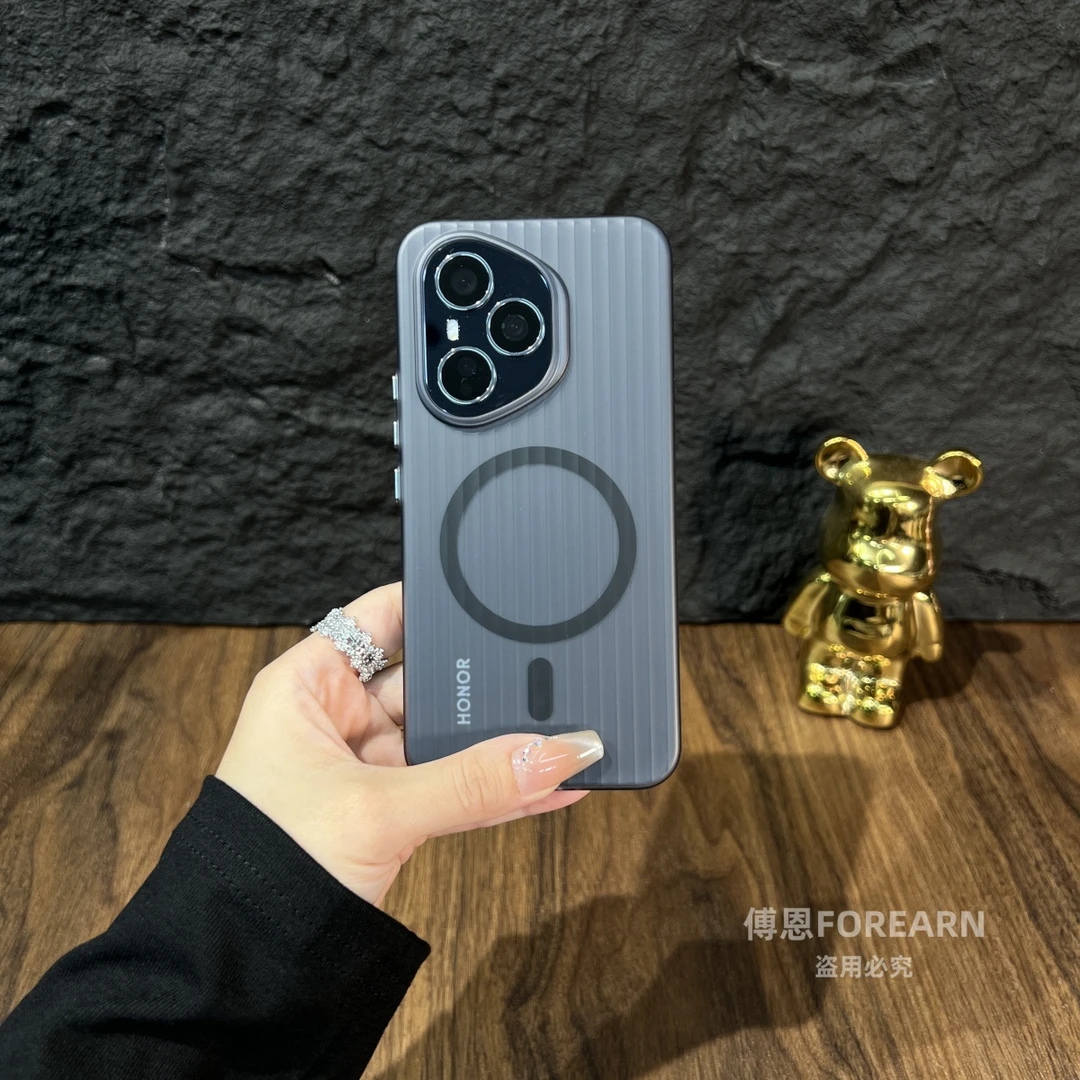 适用于荣耀400pro手机壳honor400保护套透明磨砂磁吸超薄新款男女
