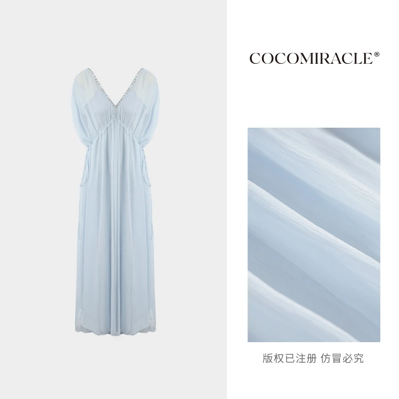 【文文定制】新款V领连衣裙W53LYQ8118