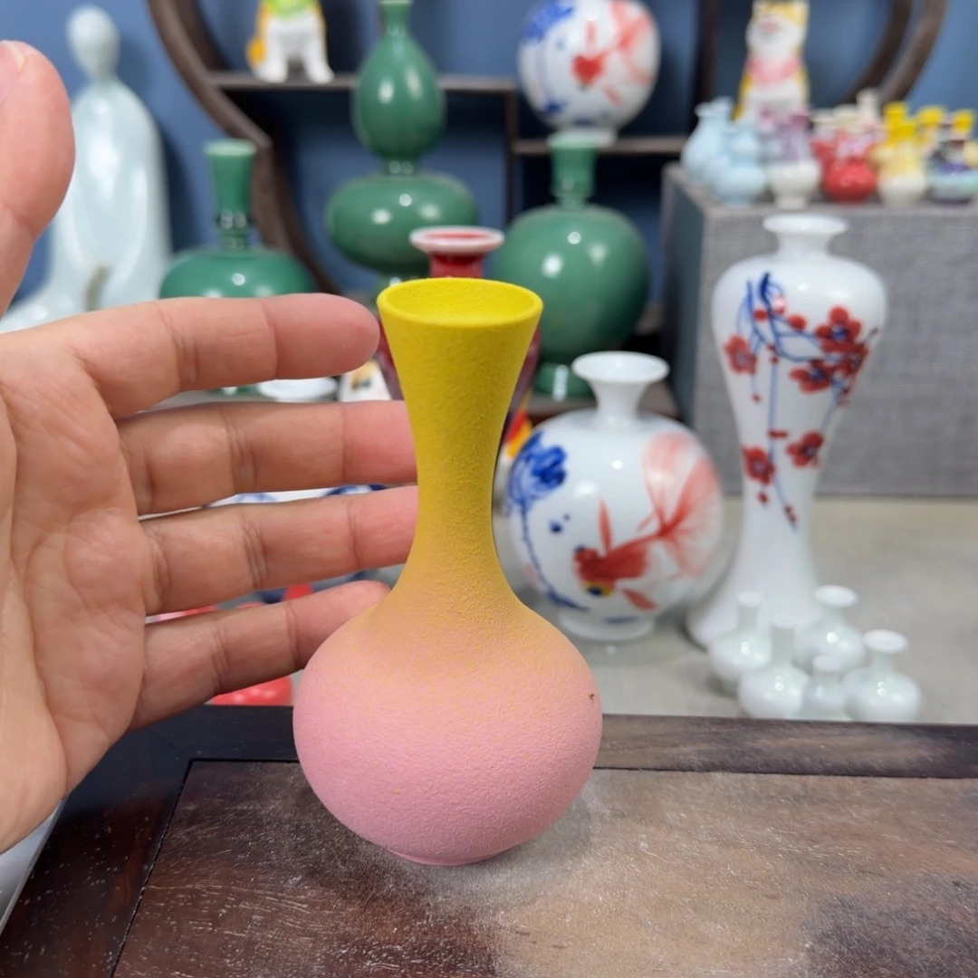 陶瓷手工小花器摆件