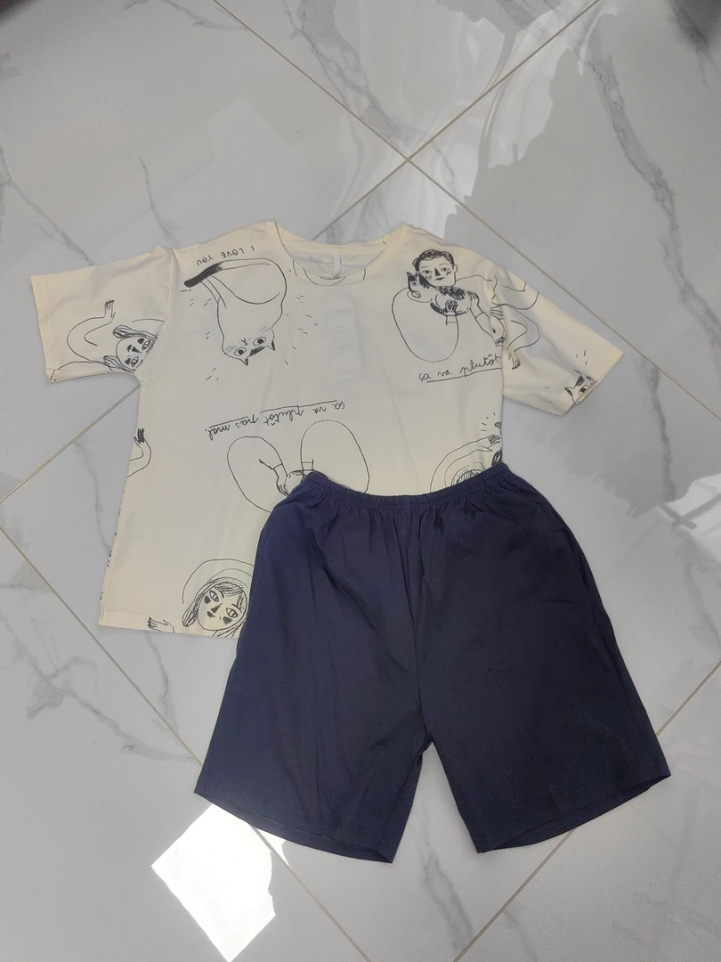 【家居服】A193-8211202 圆领柔软休闲印花家居服