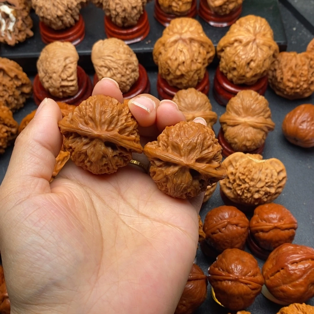 文玩核桃把件40宫灯