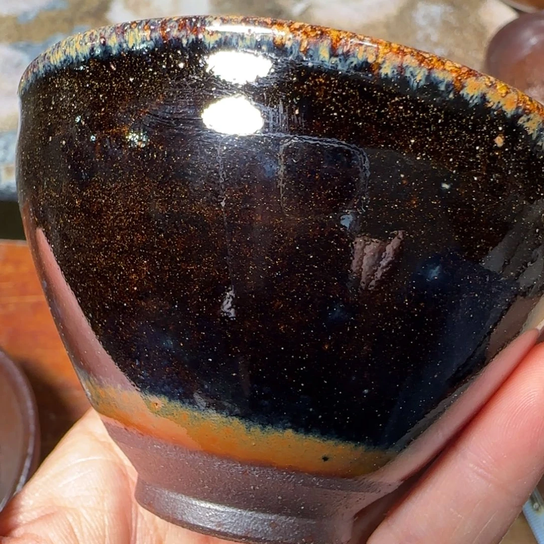 柴烧建盏茶盏茶杯1