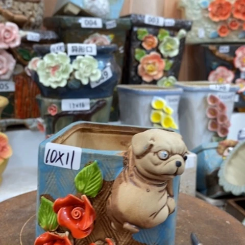 【闪购商品】红陶粗陶花瓶