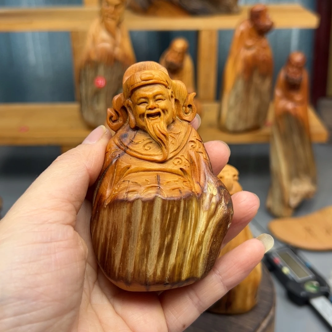 一***提木崖柏木摆件手把件，