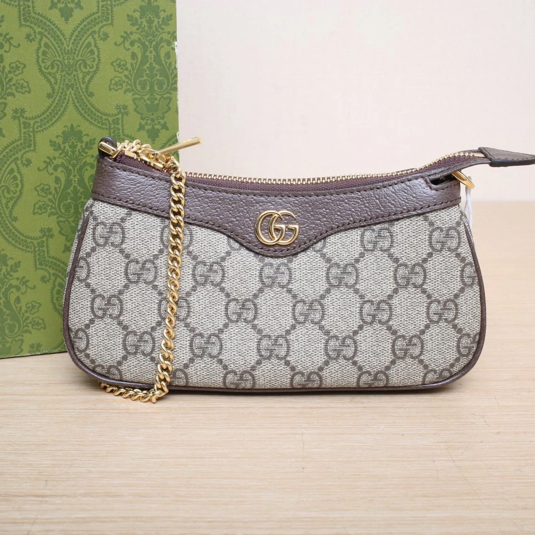 99新 GUCCI/古驰 【娇】Ophidia 腋下包 迷你皮革C 金扣 378002