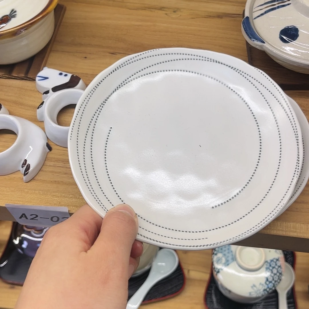 瓷片森野熊八盘子啊