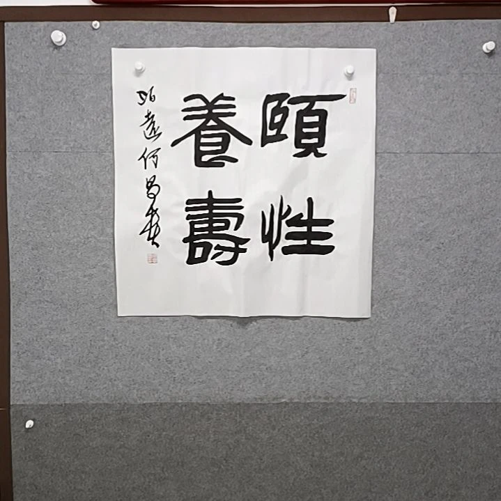 书法四尺斗方隶书法作三