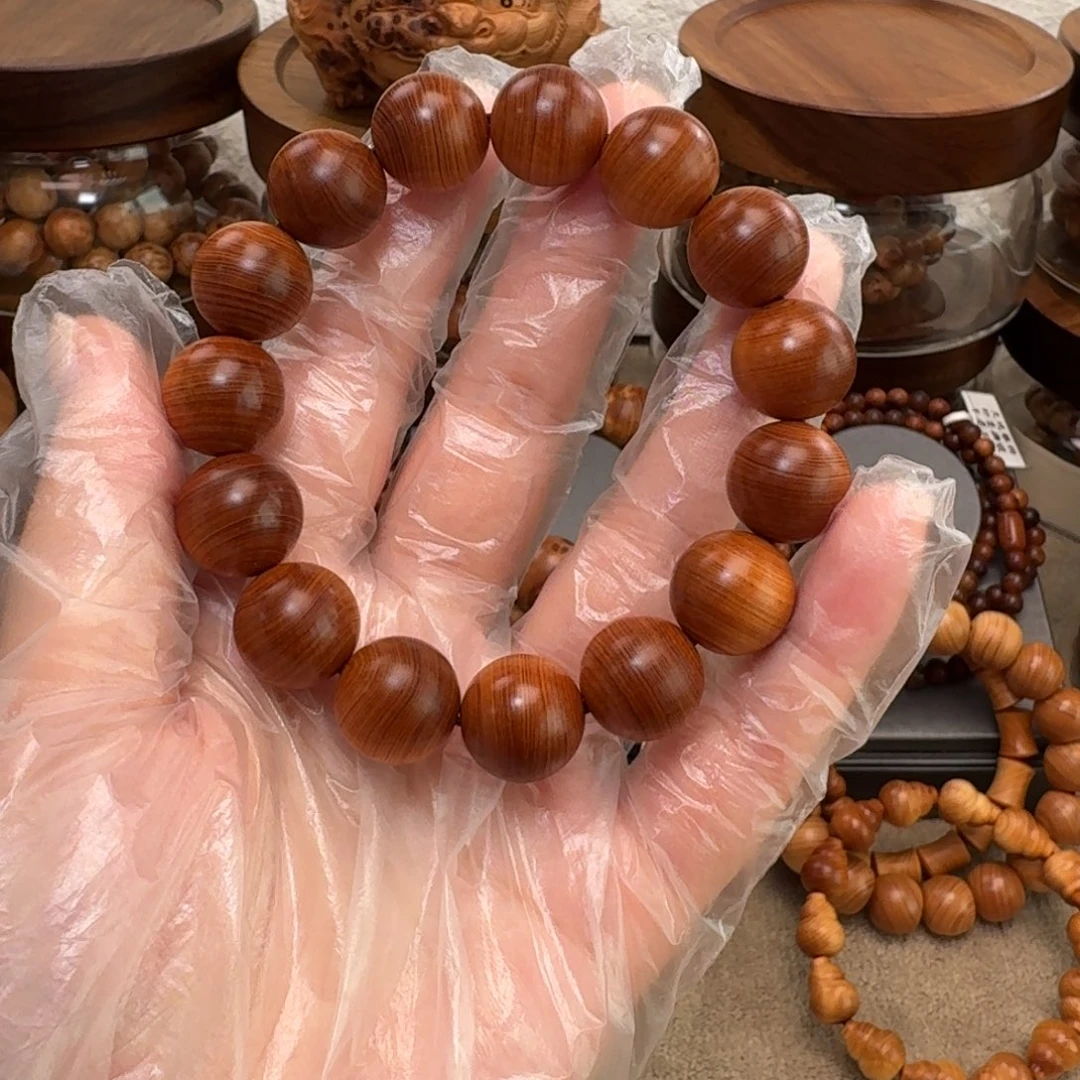 柏木（崖柏）手串/手链1.5精品黑油