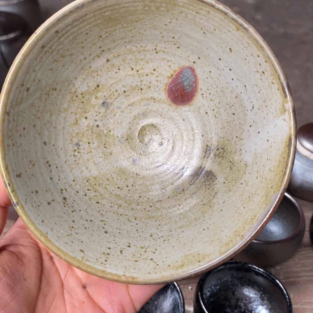 不***海浪鬼柴烧 釉陶系列碗