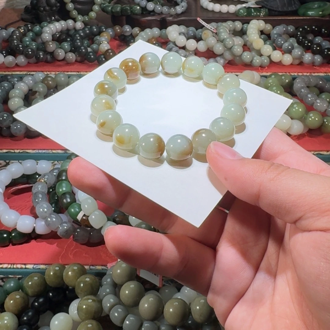 和田玉未镶嵌手链