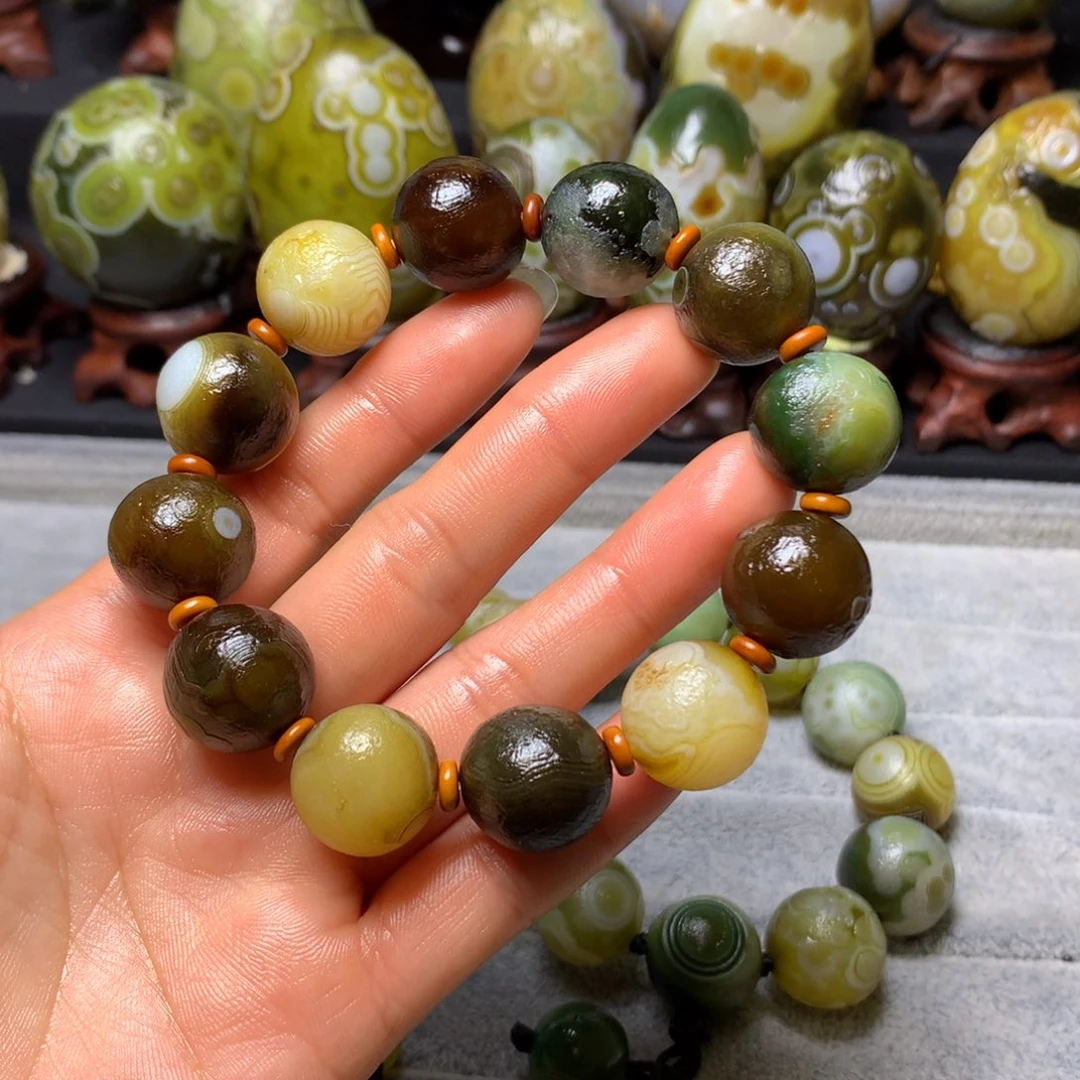 玛瑙/玉髓手串未镶嵌罗*汉