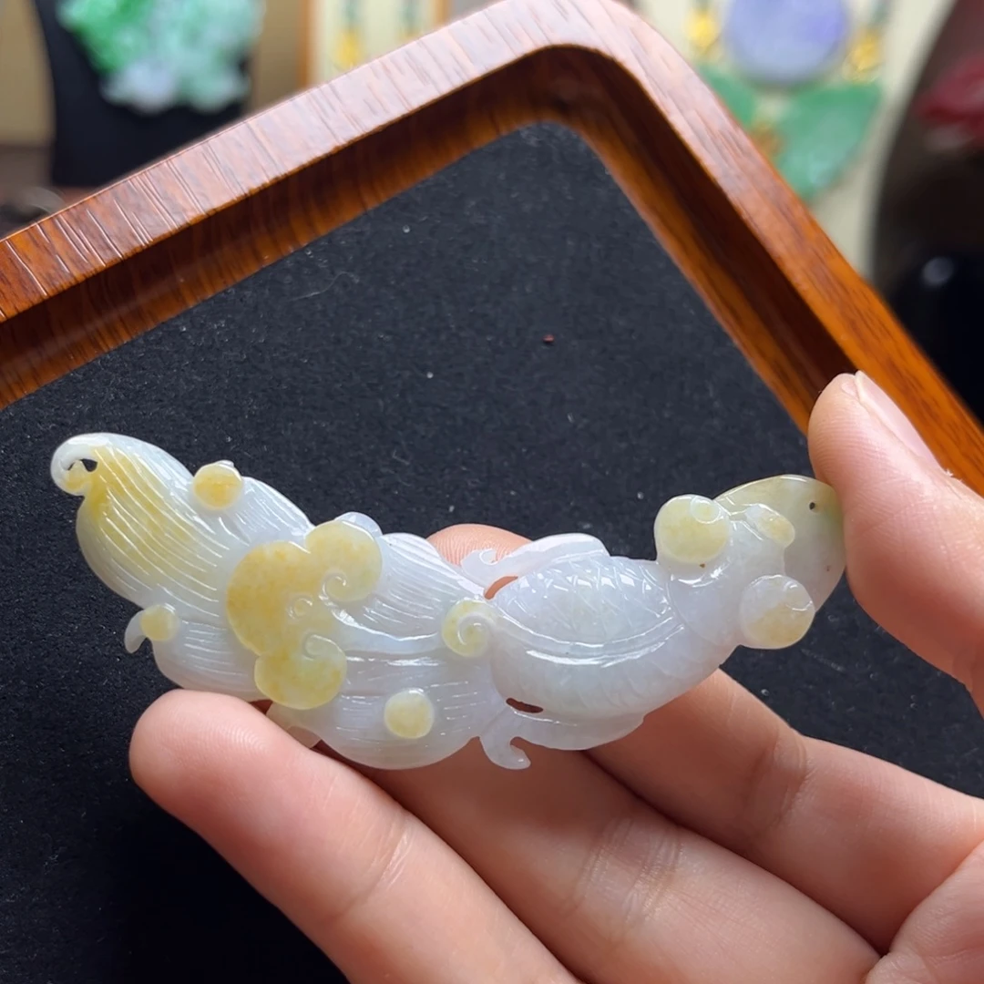 颈饰未镶嵌翡翠锦鲤