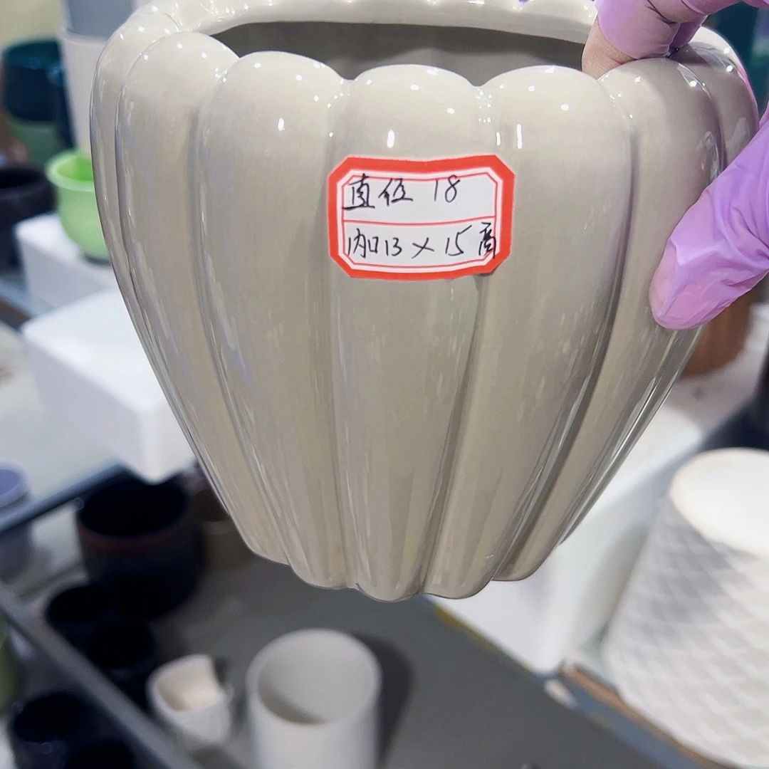 外贸尾单陶瓷花盆凑单10米包邮