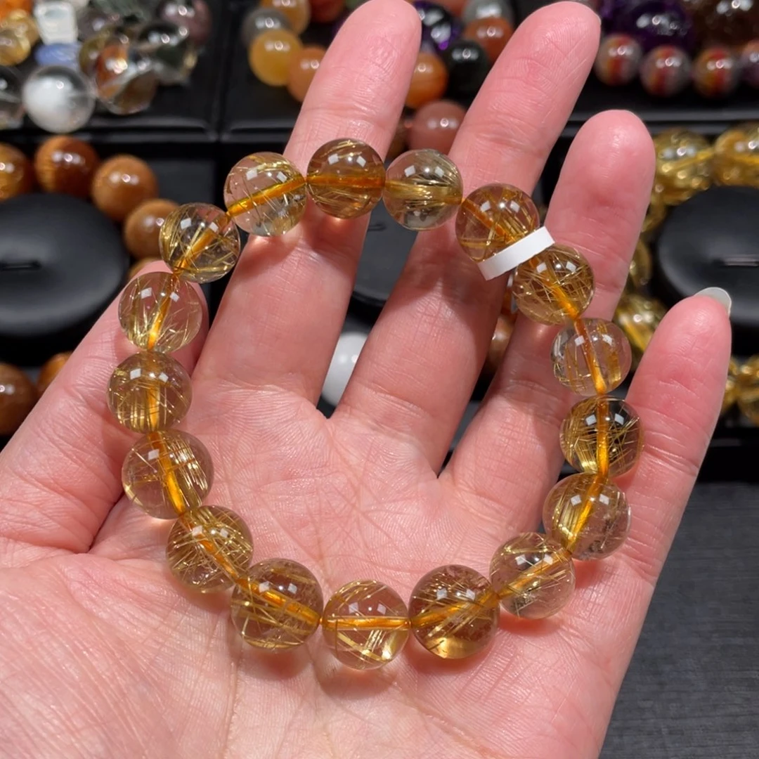 水晶手链未镶嵌钛晶12mm