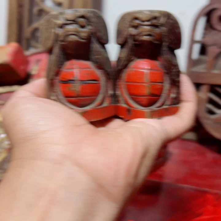 青***风木木雕工艺品摆件