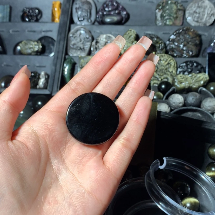 【闪购商品】黑曜岩颈饰未镶嵌狼**＿刻字平安健康