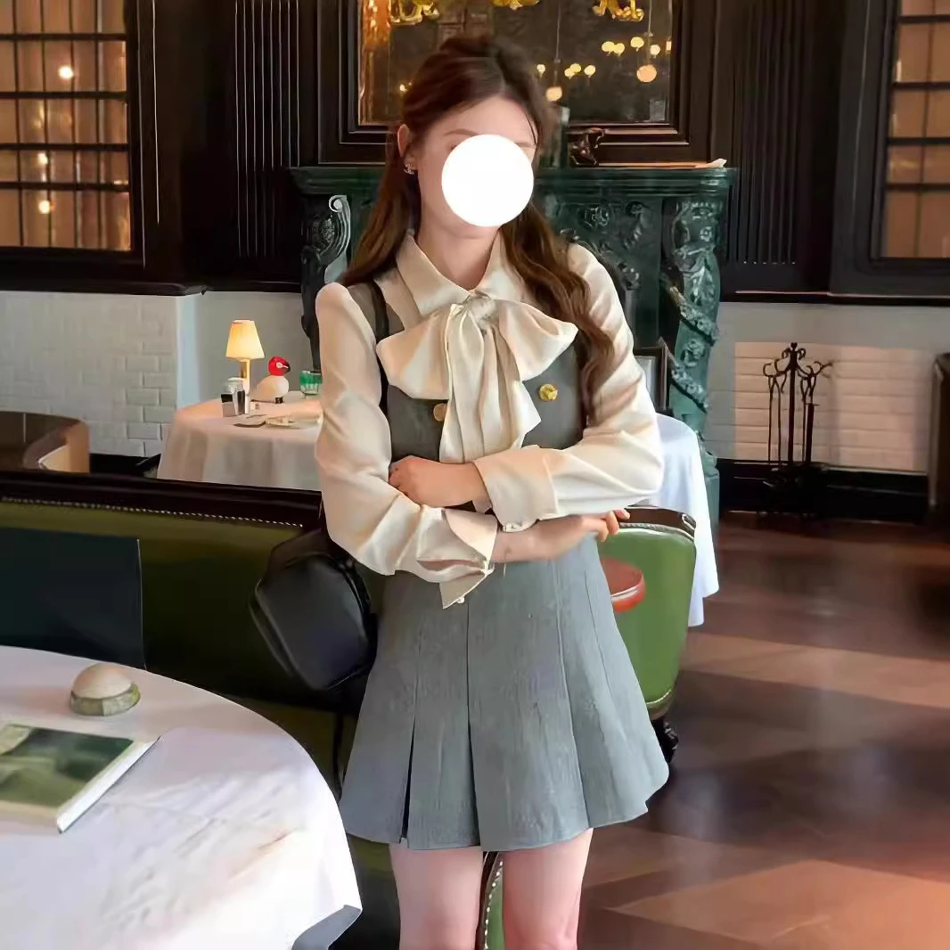 31801千金学院风金属扣大码连衣裙秋季新款气质甜美名媛短款a字裙