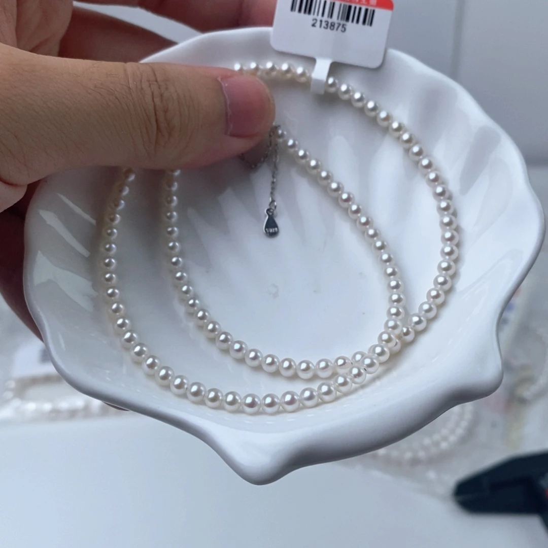 ****恼银S925镶嵌手链淡水珍珠213875