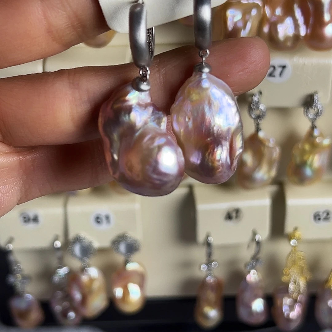 淡水珍珠耳饰未镶嵌