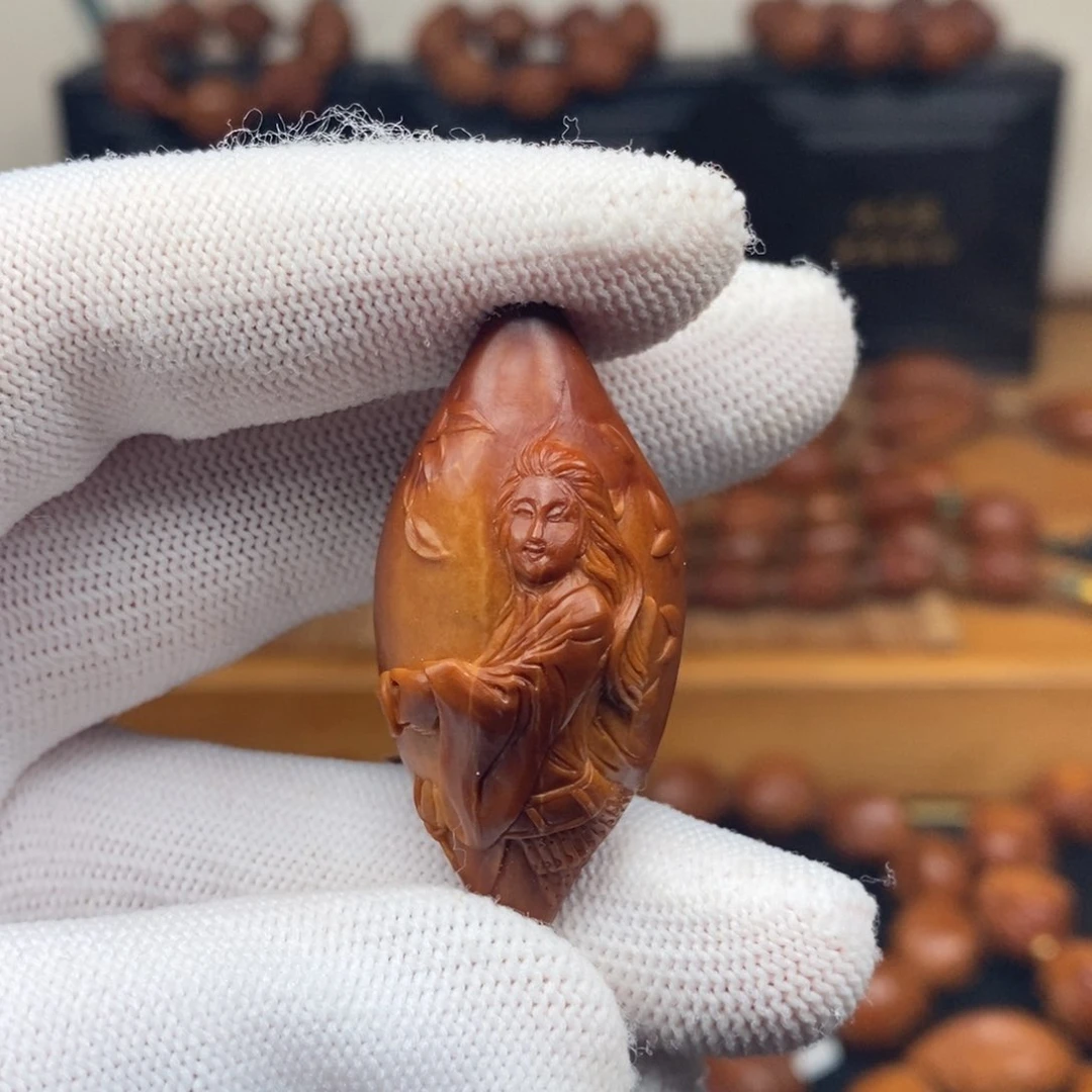 吊坠橄榄核曹华老师花木兰