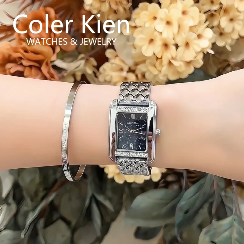 ColerKien【璀璨满天星】送女友送老婆爆款百搭防水方形时尚手表女