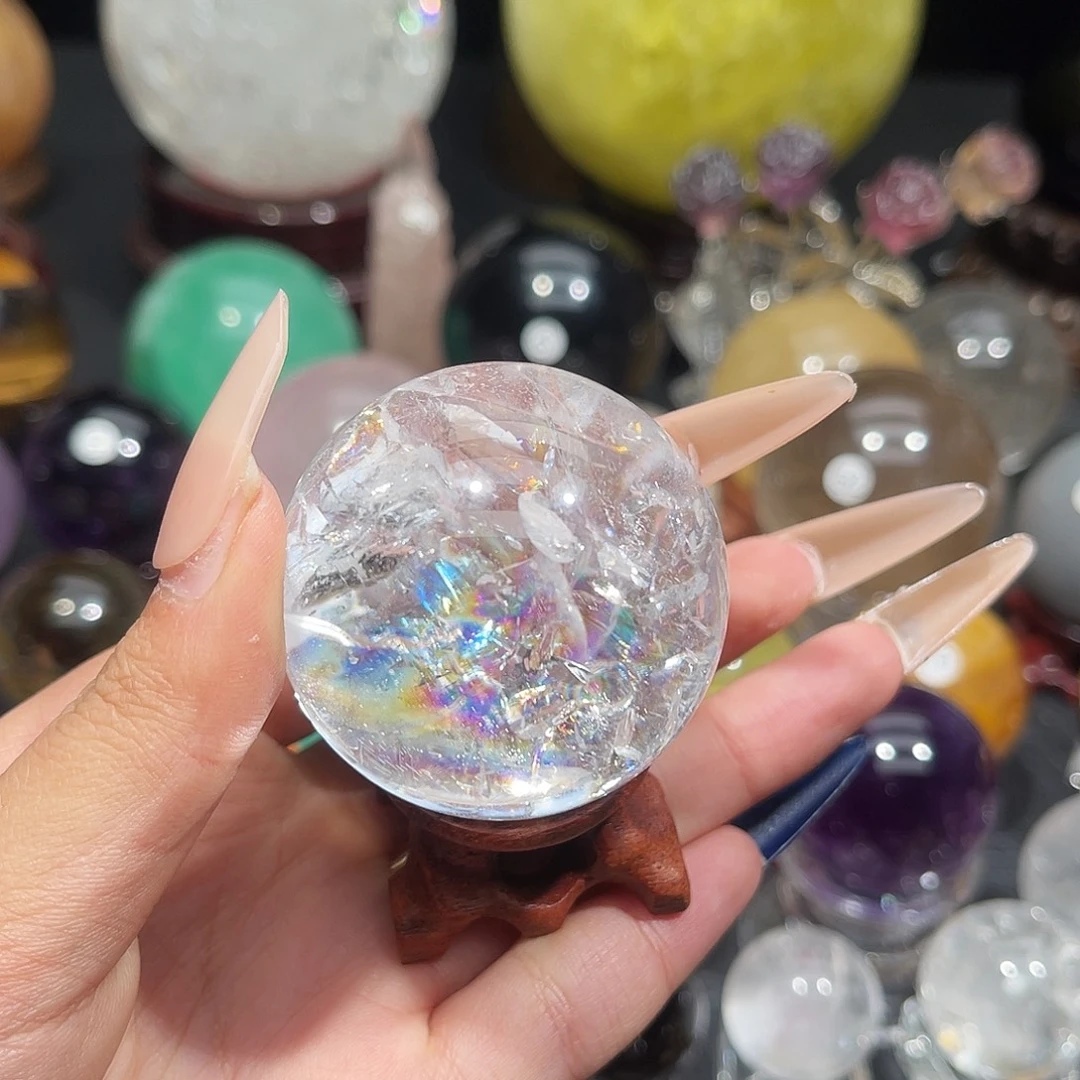 未镶嵌珠宝半成品水晶微瑕4.79