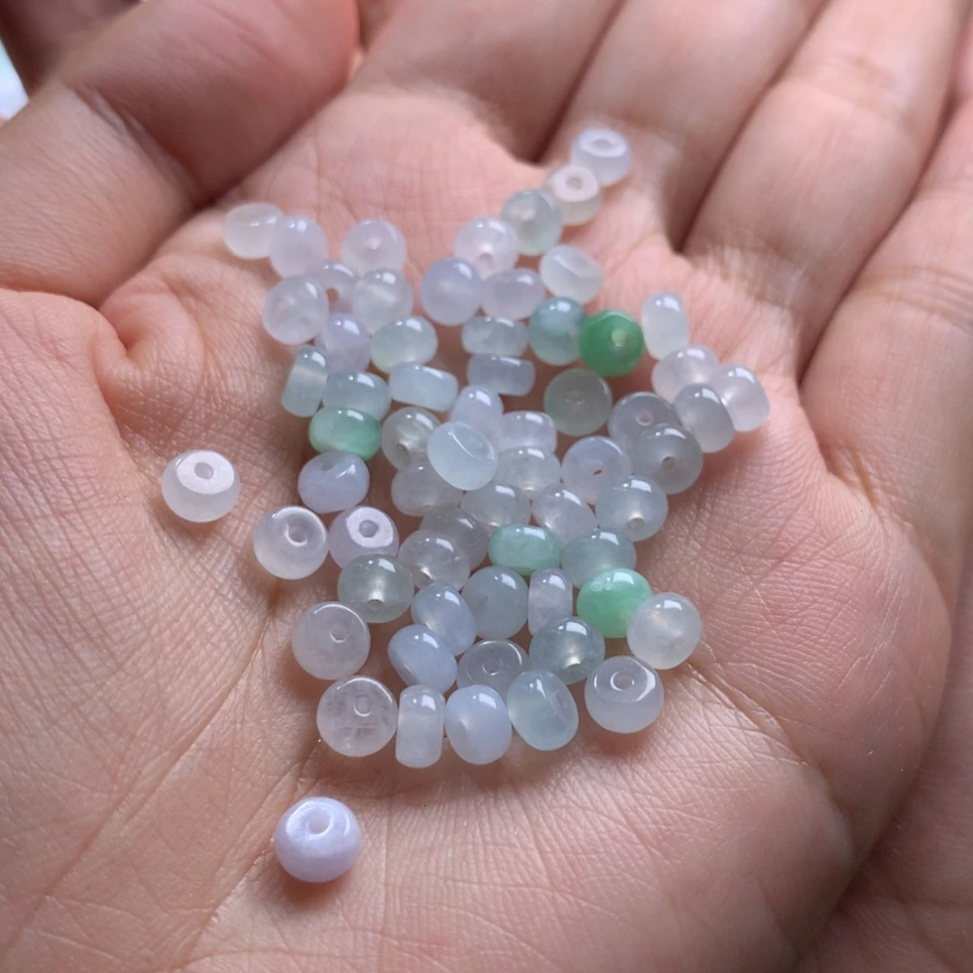 散珠翡翠忧****?翡翠散珠多样性发货60颗