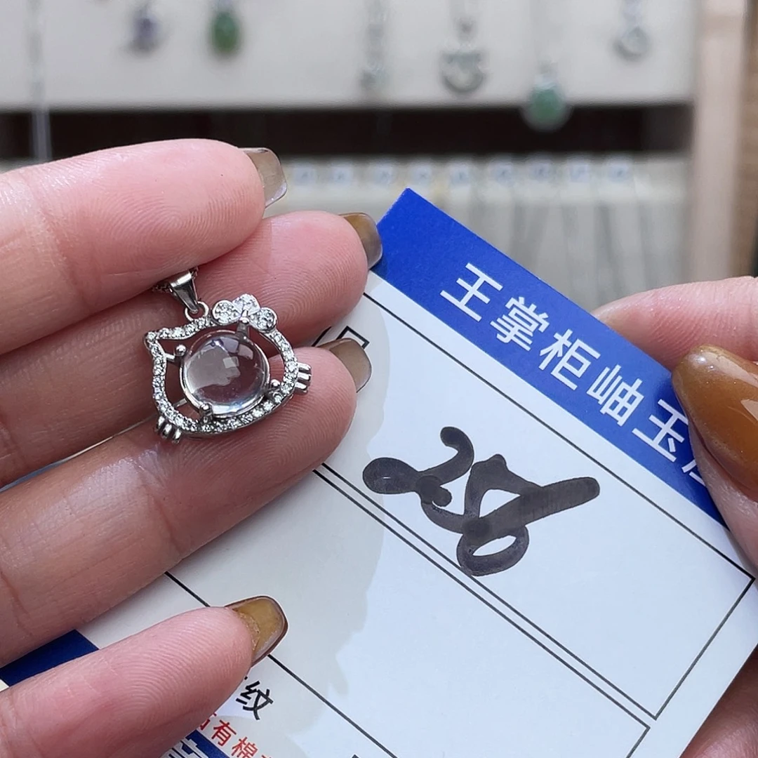 水晶银S925镶嵌颈饰