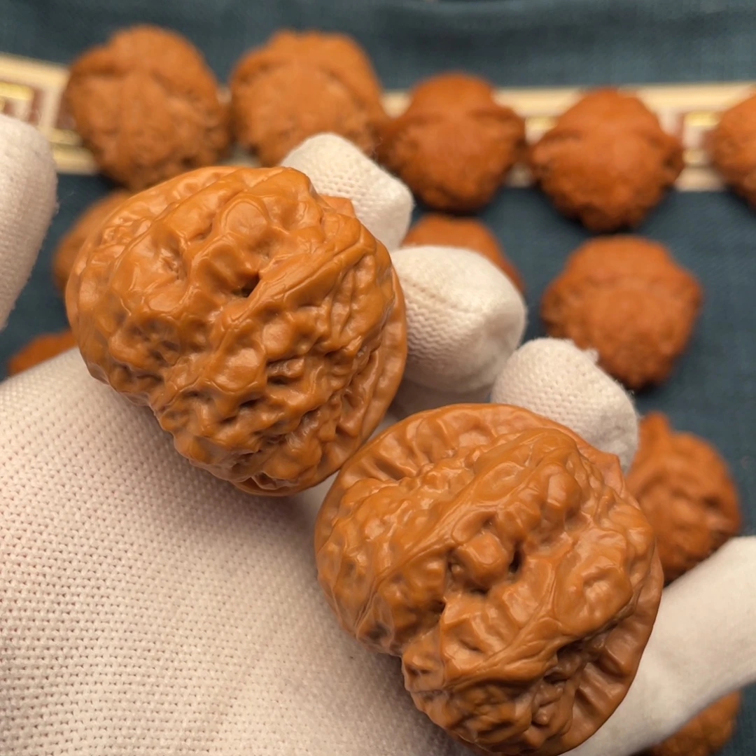 文玩核桃把件41全品开背延庆蛤蟆头